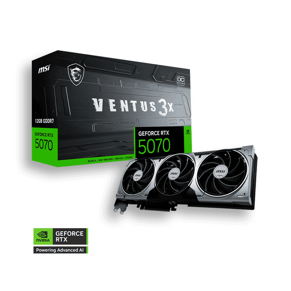 12 GIGA MSI GEF RTX 5070 VENTUS 3X OC