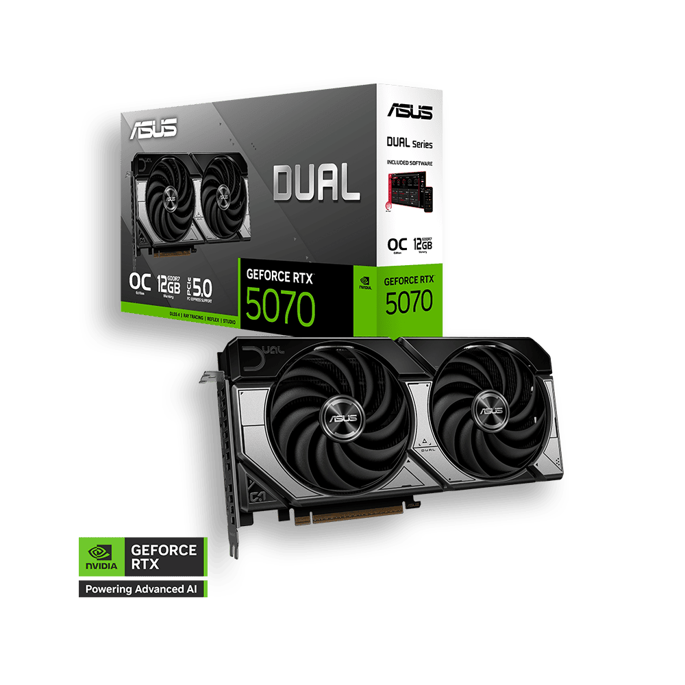 12 GIGAS ASUS DUAL GEFORCE RTX 5070 OC