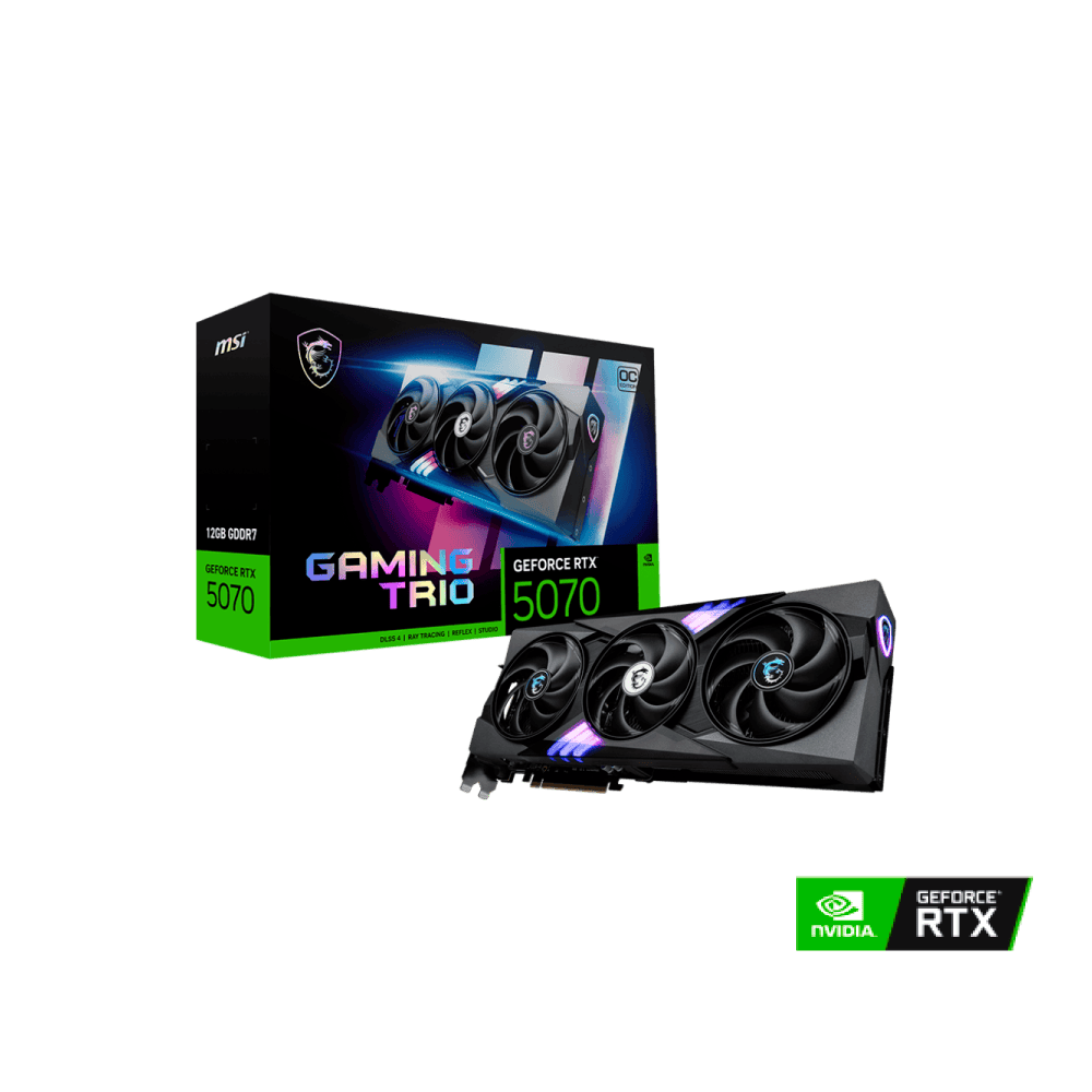 12 GIGAS MSI GEFORCE RTX 5070 GAMING TRIO OC 3X