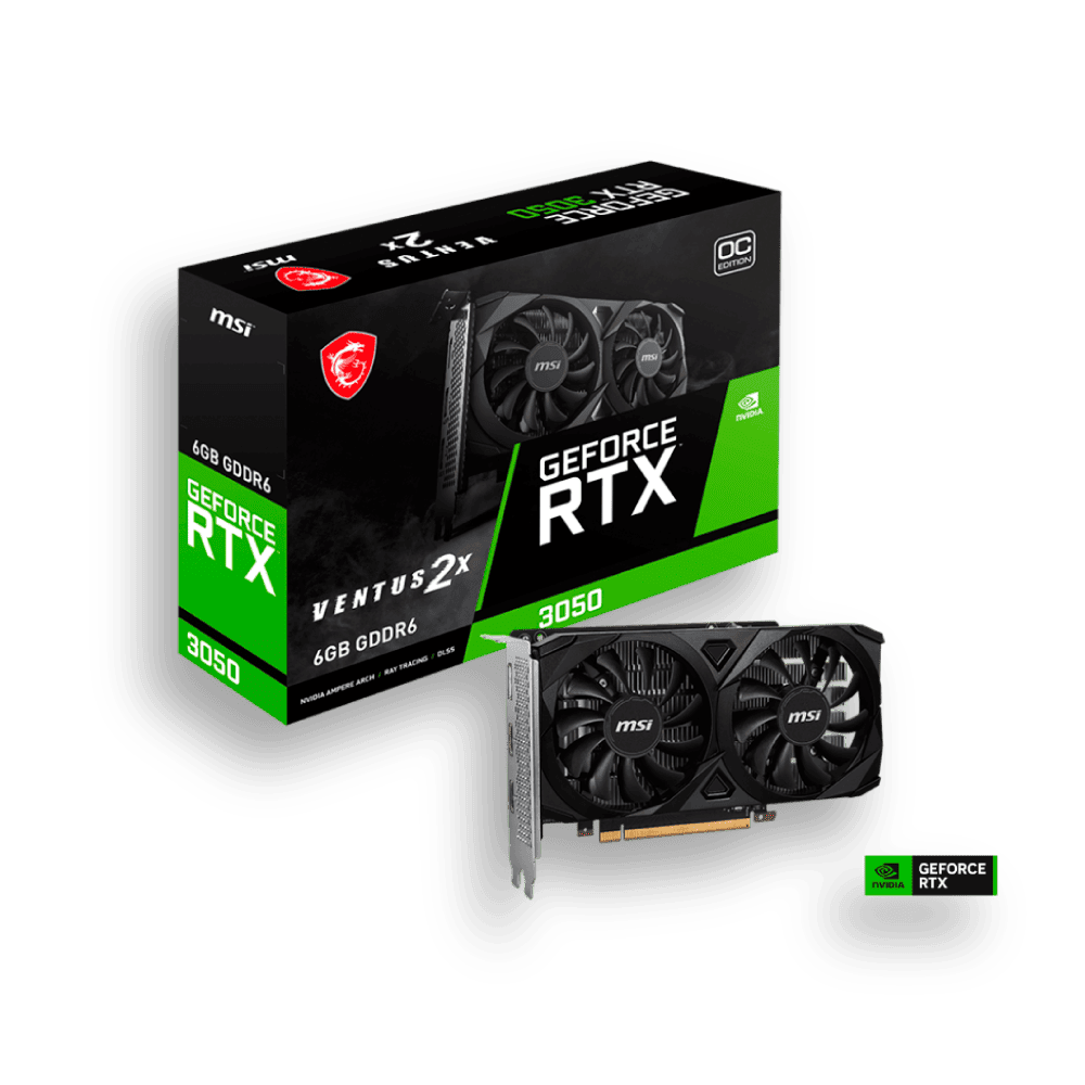 6 GIGAS MSI GEFORCE RTX 3050 VENTUS 2X OC