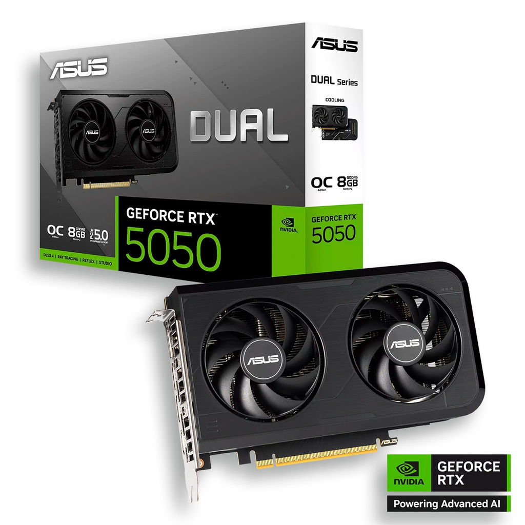 8 GIGA ASUS DUAL GEF RTX 5050 OC