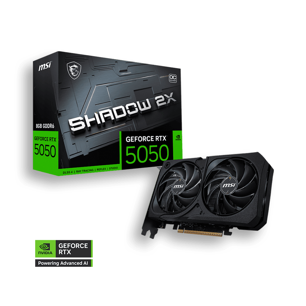 8 GIGA MSI GEFORCE RTX 5050 SHADOW 2X OC