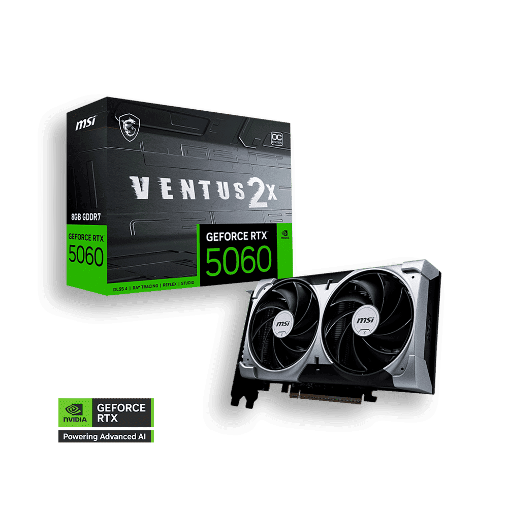 8 GIGA MSI GEFORCE RTX 5060 VENTUS 2X OC