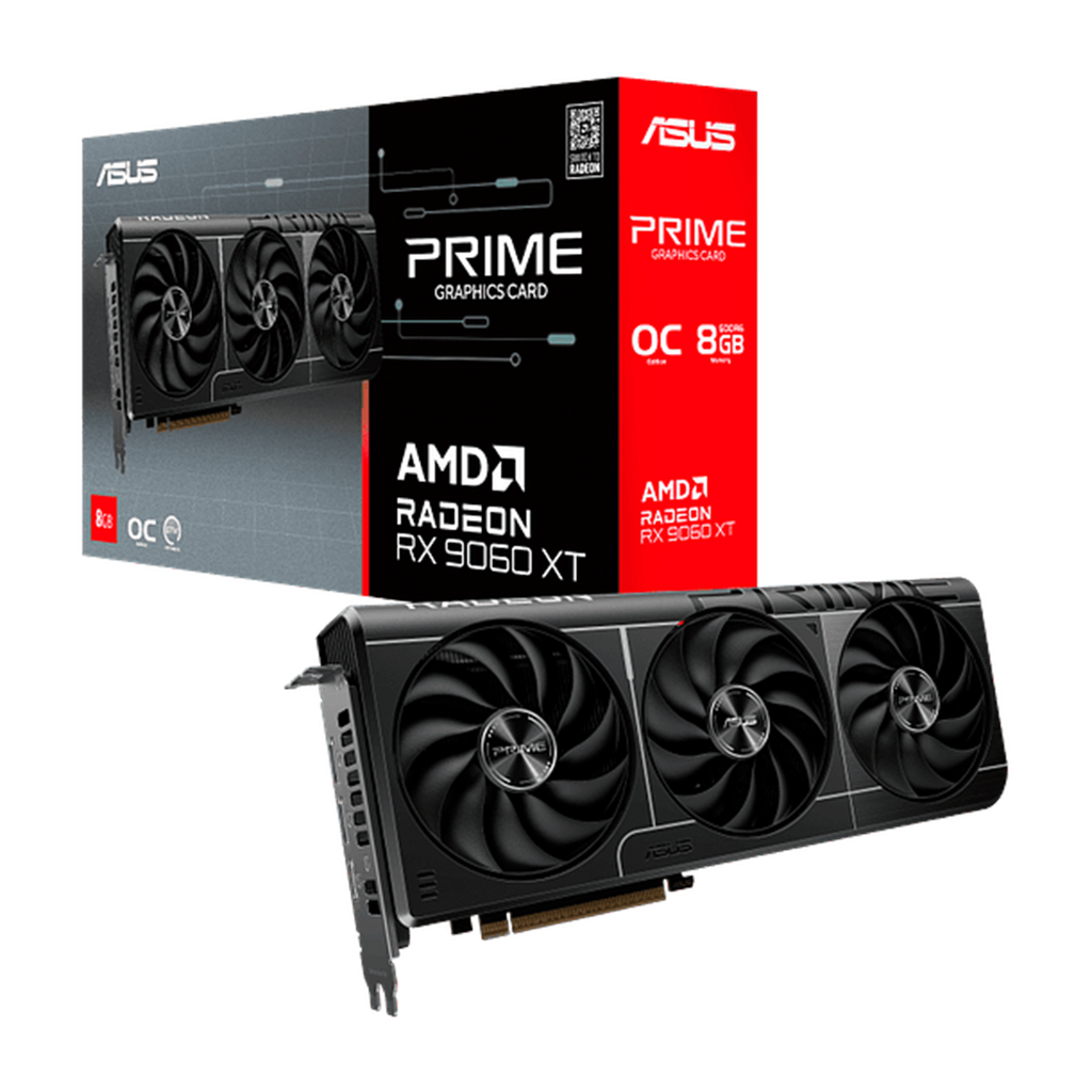 [SPE-4183] 8 GIGAS ASUS PRIME AMD RADEON RX 9060XT OC 3 FAN