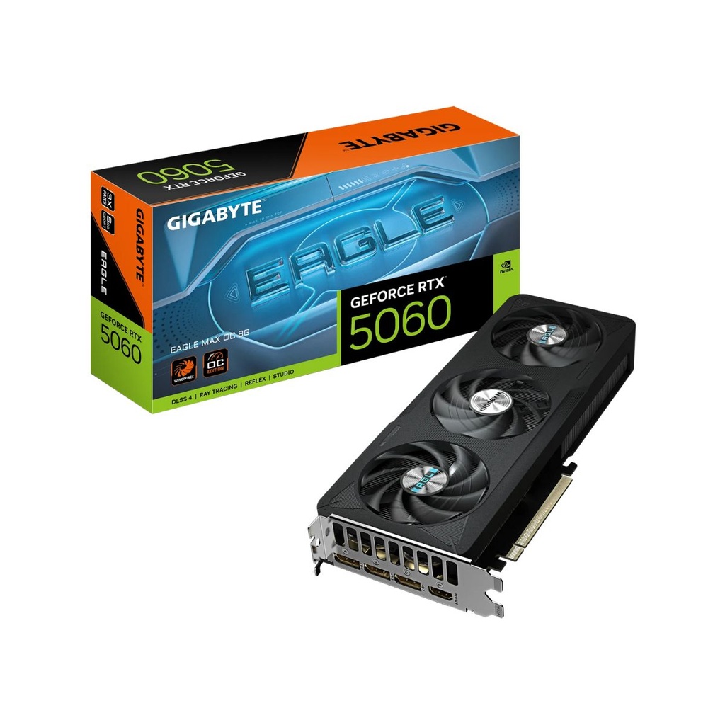 8 GIGAS GIGABYTE RTX 5060 EAGLE MAX WINF OC 3 FAN