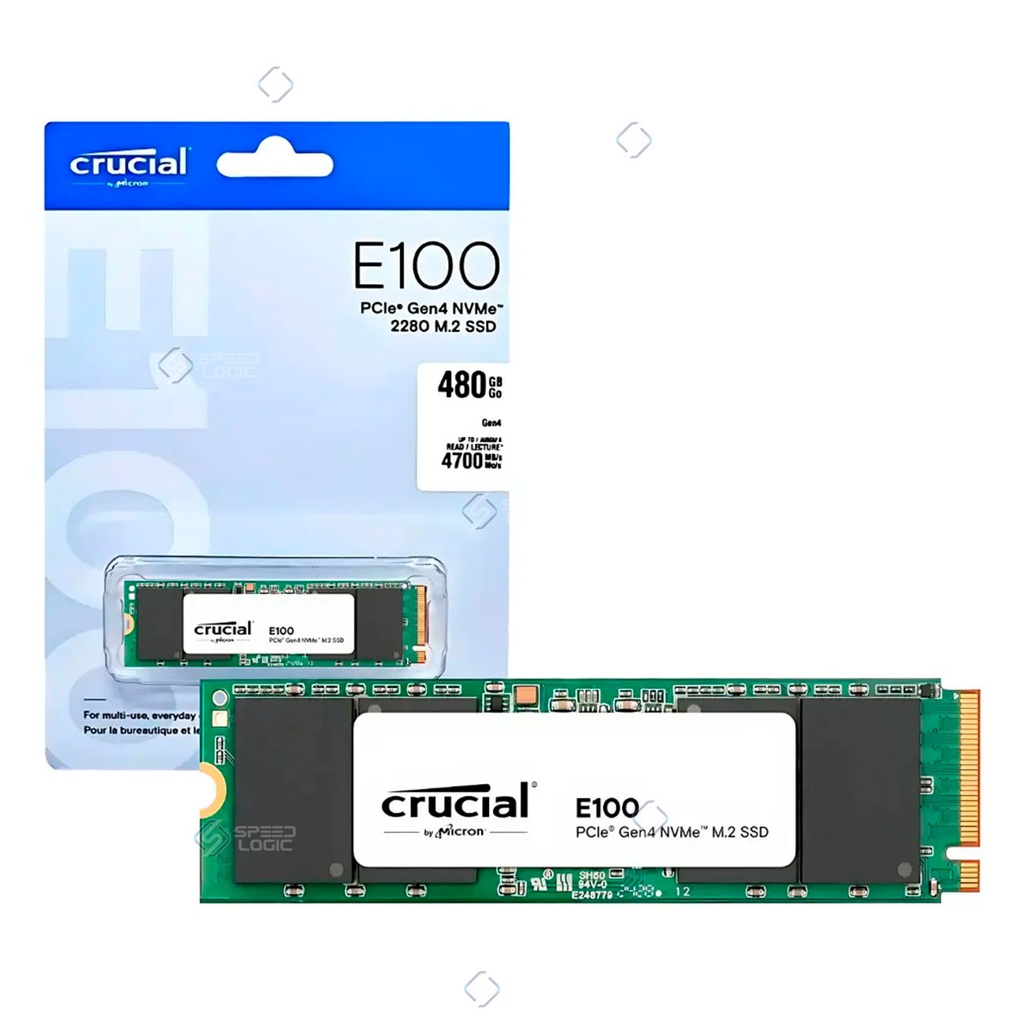 SSD (M2) NVMe 480GB CRUCIAL E100 GEN4 (5000x4500)