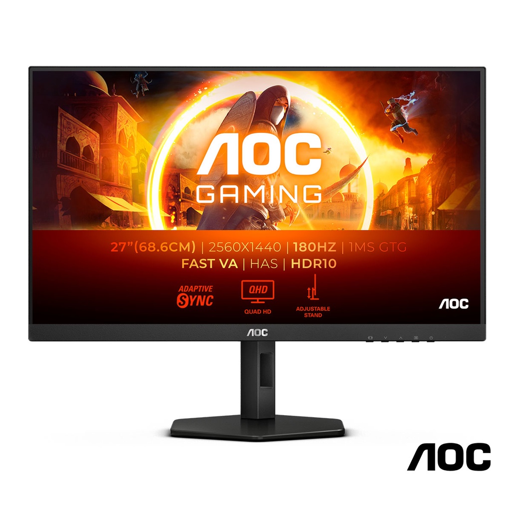 [SPE-15432] LED AOC 27" Fast VA 2K QHD (1ms-180Hz) PIVOT Q27G4XN