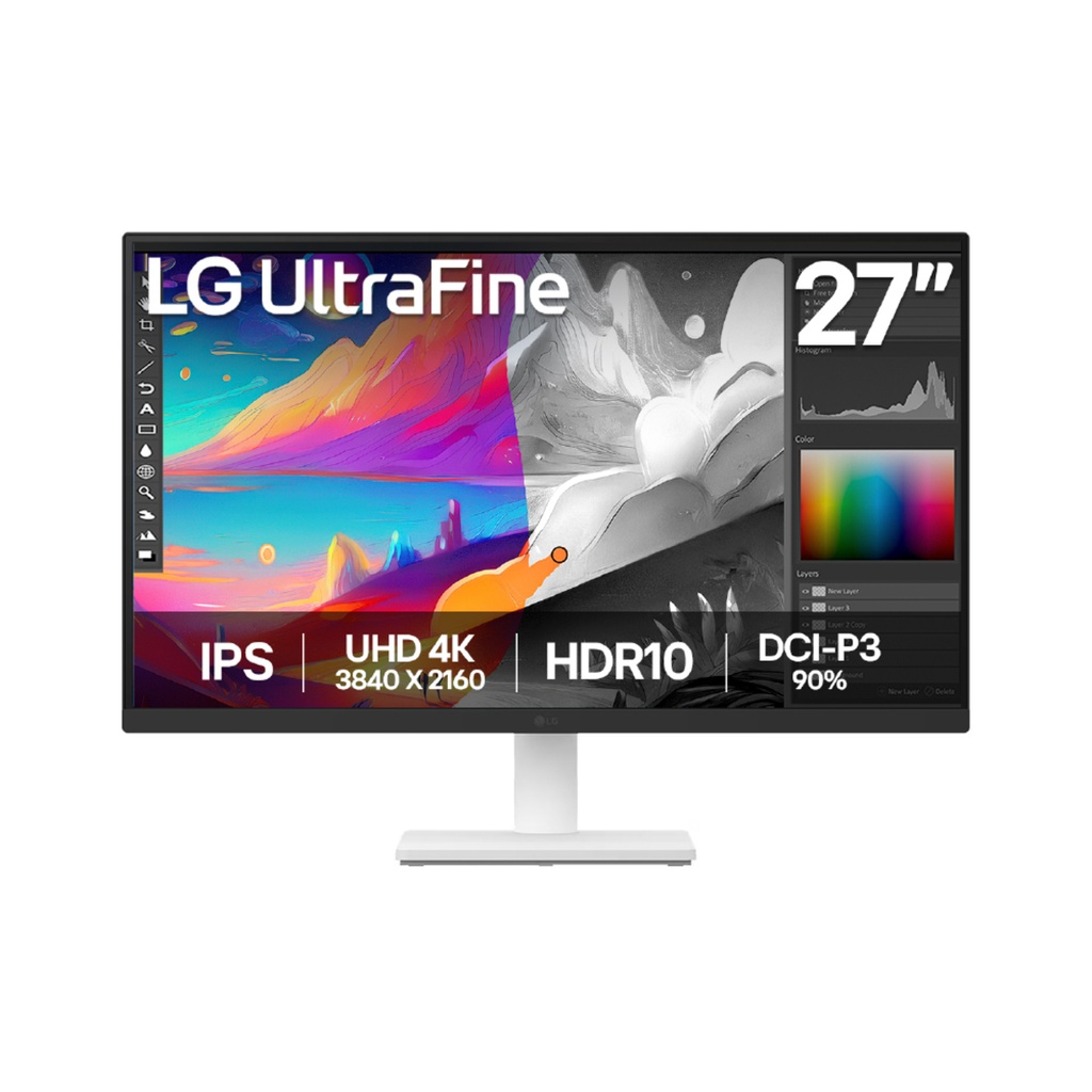 LED LG 27" IPS UHD 4K HDR10 27US500-W ULTRAFINE