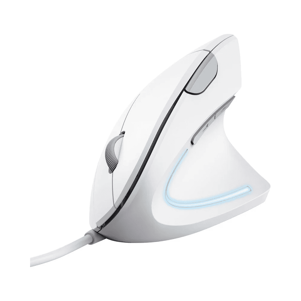 MOUSE TRUST VERTO VERTICAL ERGONOMIC USB BLANCO