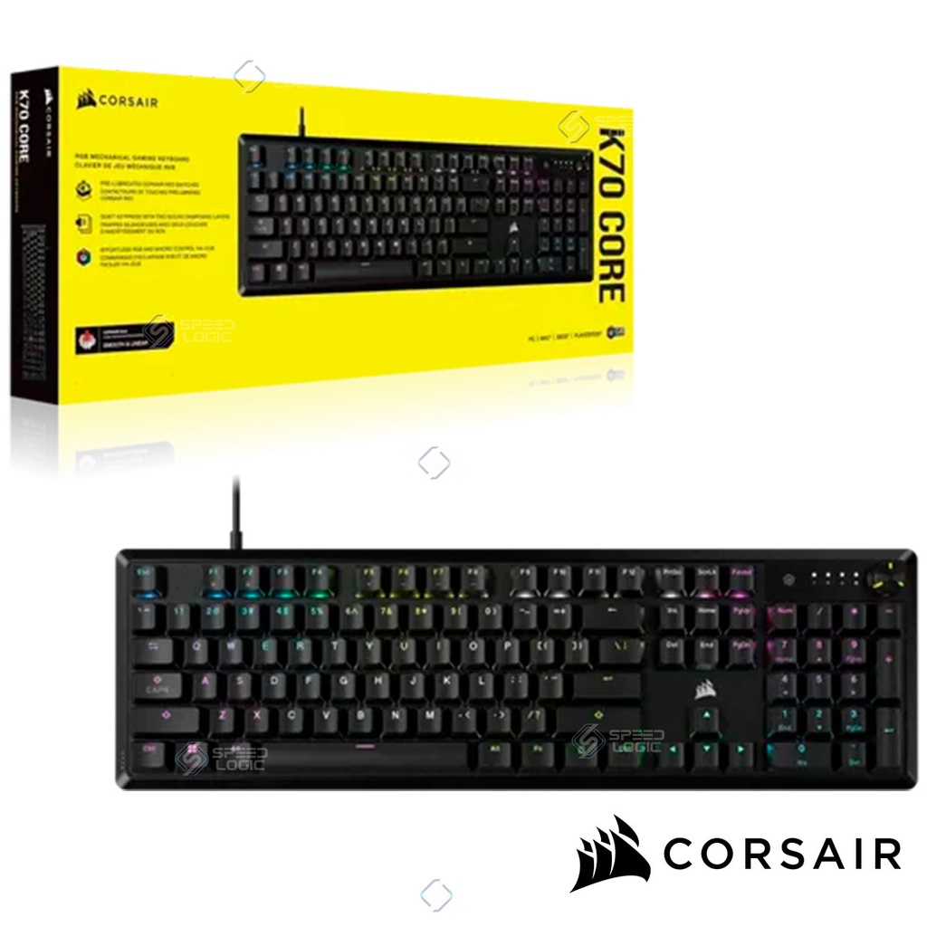 [SPE-20265] TECLADO CORSAIR K70 RGB CORE MECANICO SW RED ING