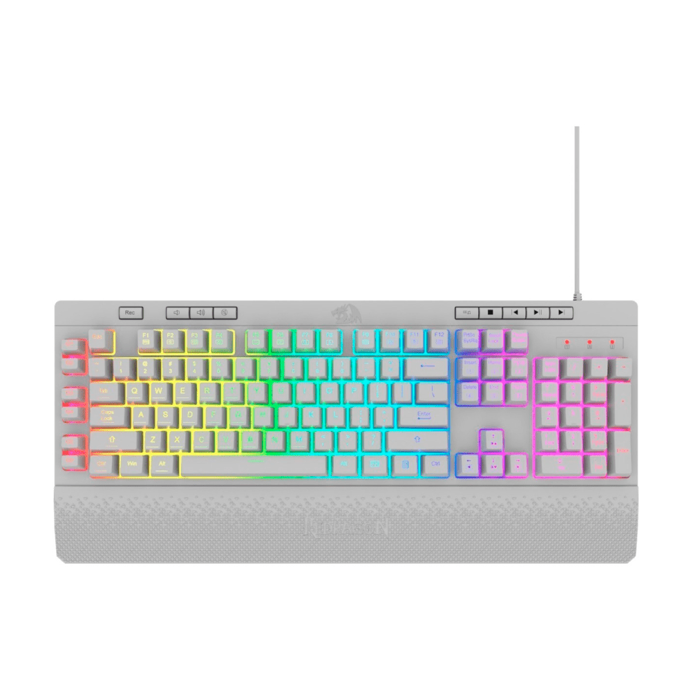 [SPE-20129] TECLADO REDRAGON K512W SHIVA RGB BLANCO