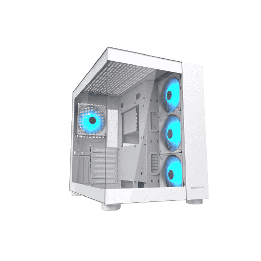 CAJA COUGAR FV150 VIDRIO TEMPLADO + 4 FAN ARGB BLANCA