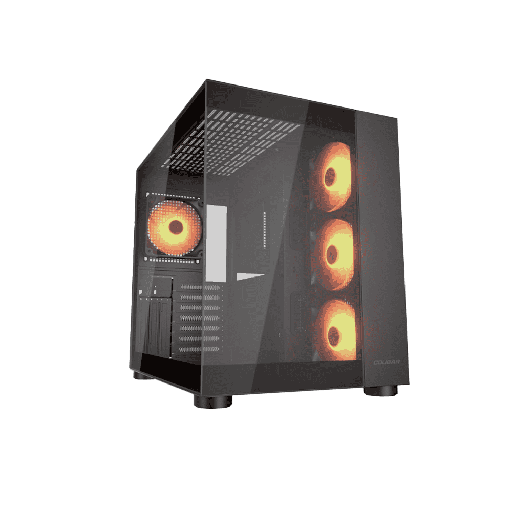 CAJA COUGAR FV150 VIDRIO TEMPLADO + 4 FAN ARGB NEGRO