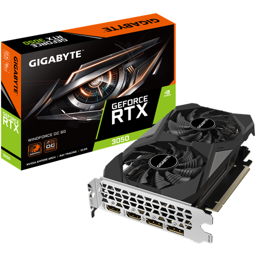 Tarjeta Video RTX 3050 WINDFORCE OC 6GB GIGABYTE