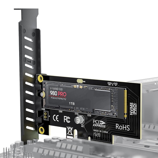 ADAPTADOR PCI EXPRESS 16X M.2 NVME 4 GEN PCI 4.0 64Gbps