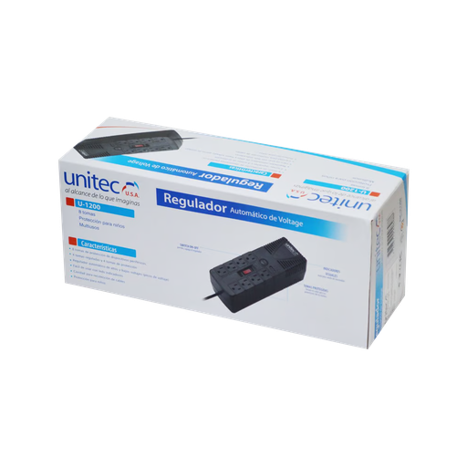 ESTABILIZADOR UNITEC 1200W 8 TOMAS U-1200