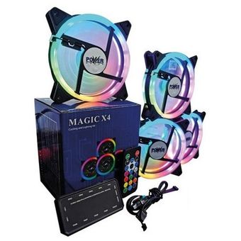 KIT COOLER MAGIC X4 ARGB CONTROLADORA