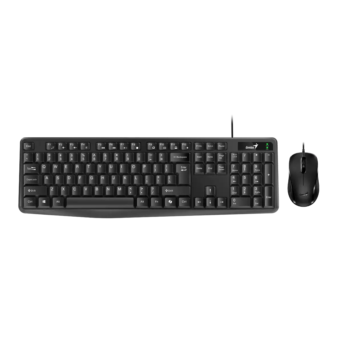 Kit de teclado y mouse Alámbrico Genius KM-170 Negro