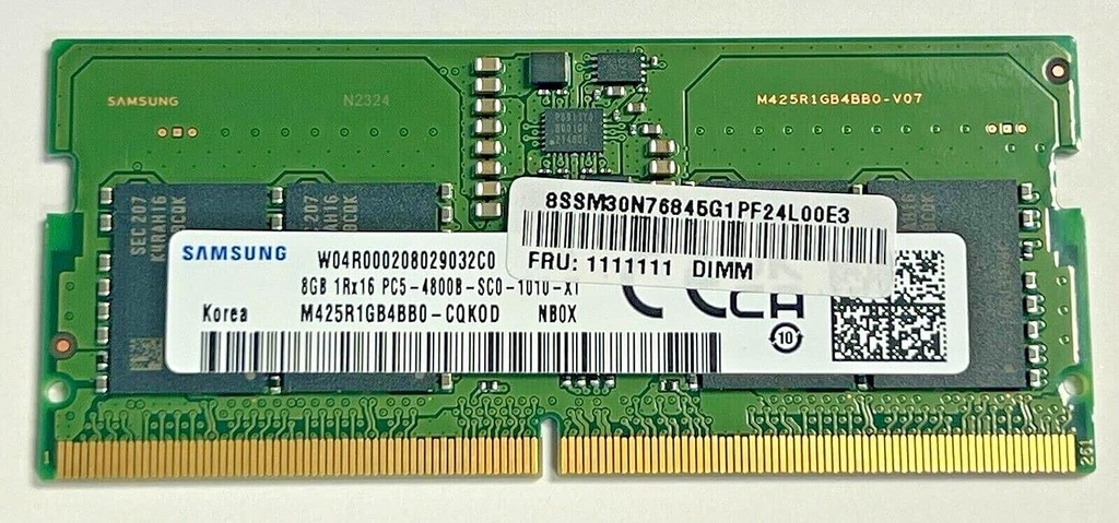 RAM PORTATIL DDR5 8GB 5600MHz PC5-38400 SAMSUNG