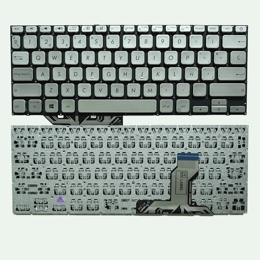 TECLADO ASUS X420 X420f X420u A420f A420 PLATEADO