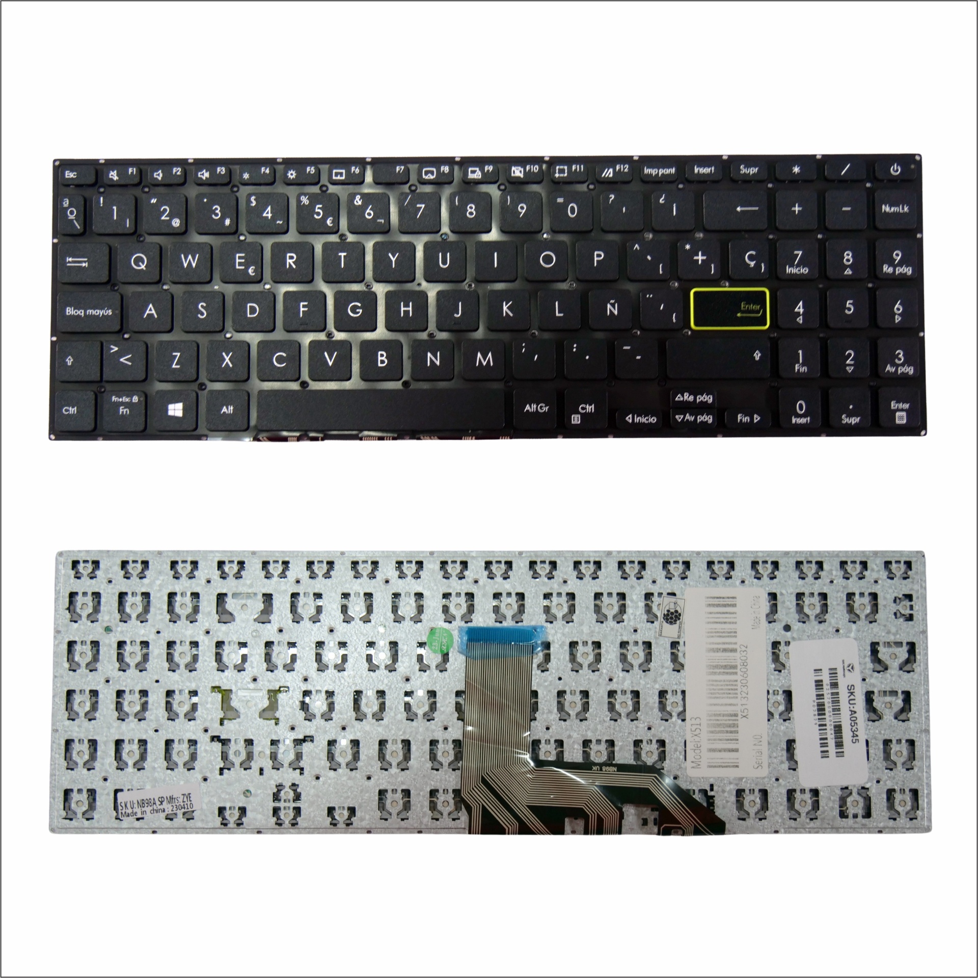 TECLADO ASUS X513 S533 M513 M513ua VivoBook15 S533 M5600IA E510