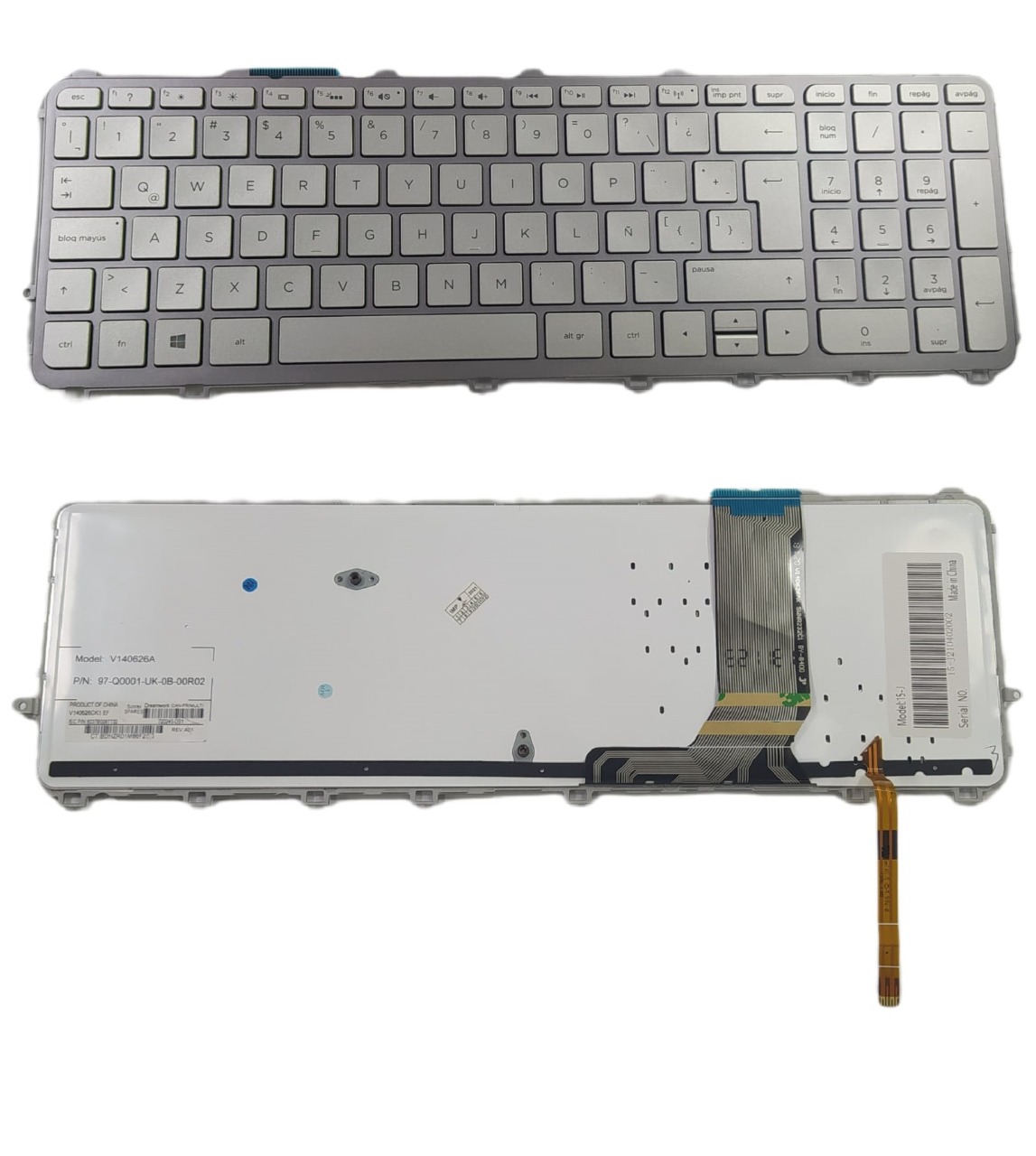 TECLADO PORTATIL HP ENVY 15-J / 17-J 15-Q400, 15T-Q400, M6-N100 ESPAÑOL RETRO-ILUMINADO