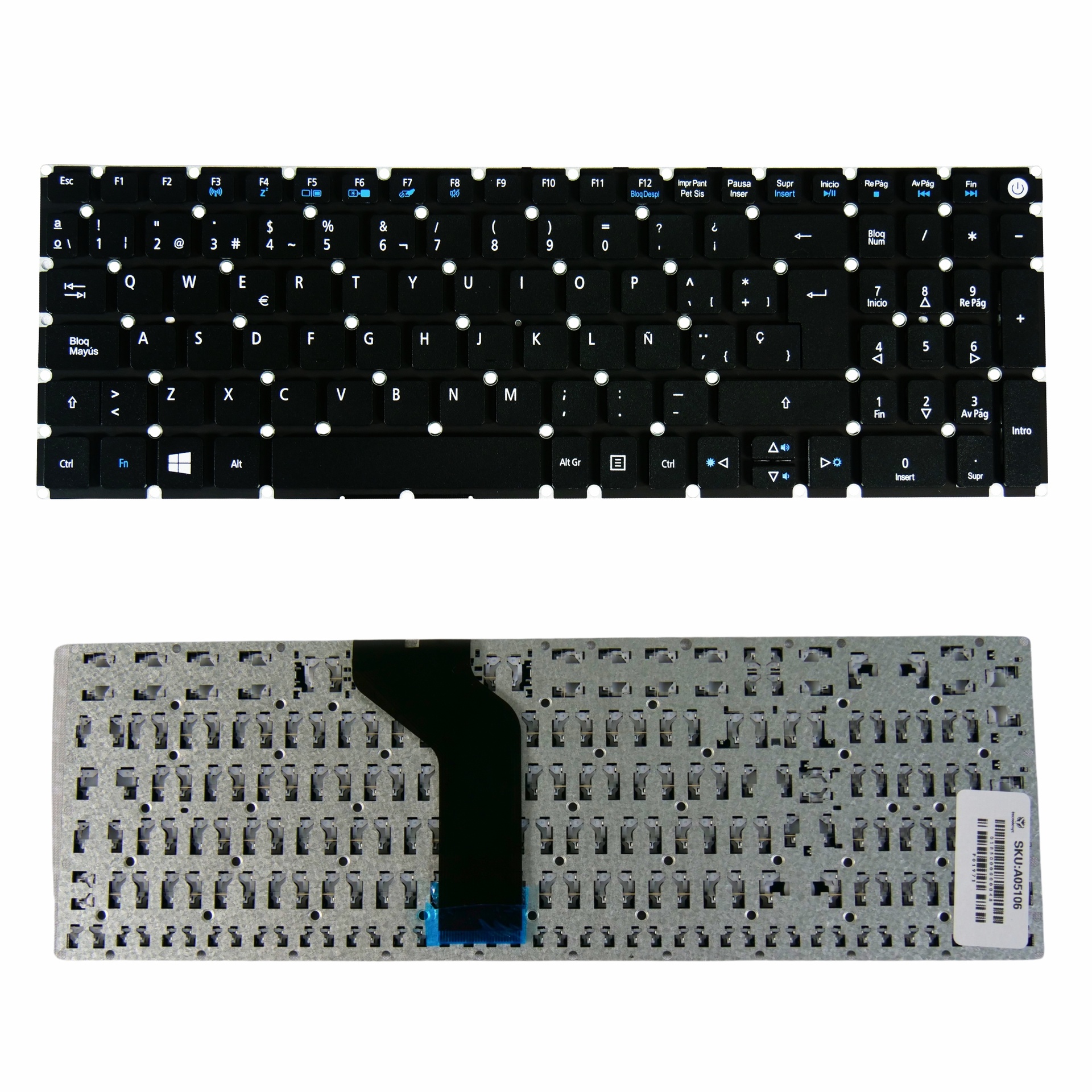 Teclado Acer A315-53 A315-51 A515-51 E5-573 E5-575G V3-575G
