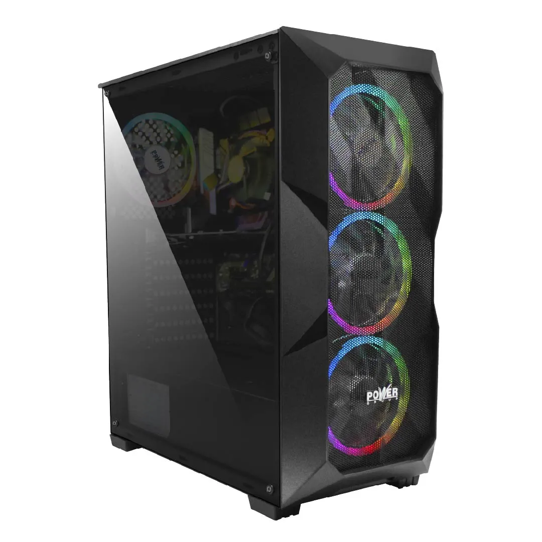 CPU POWER GROUP INTEL CORE I7-12700, BOARD B760M-G, RAM 32GB DDR4 3200MHZ RGB, SSD M.2 NVME 512GB, SSD VULCANZ 512GB, FUENTE 750W BRONZE XPG, ATX L18